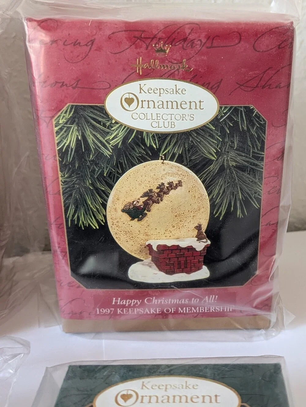 Hallmark Keepsake Collectors Club Ornament Set 4 The Night Before Christmas 1997